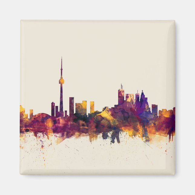 Íman Toronto Canada Skyline (Frente)