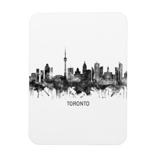 Íman Toronto Canada Skyline BW