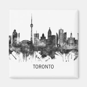 Íman Toronto Canada Skyline BW