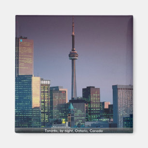 Íman Toronto, em a noite, Ontário, Canadá