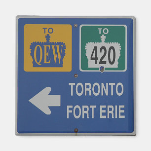 Íman Toronto, Fort Erie Canada Road Sign
