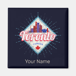 Íman Toronto Skyline Ontario Retro Canada Vintage