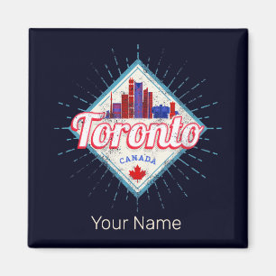 Íman Toronto Skyline Ontario Retro Canada Vintage