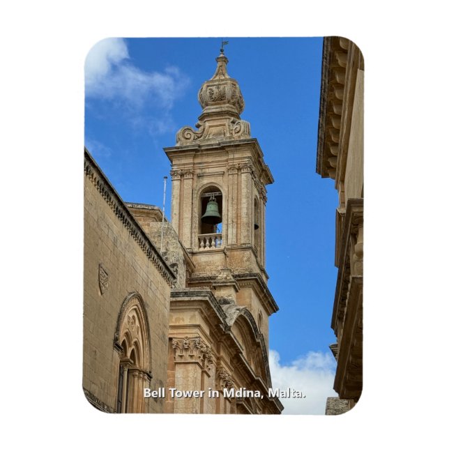 Íman Torre Bell em Mdina, Malta. (Vertical)