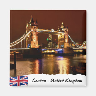 Íman Torre da Ponte à Noite, Londres Famosa
