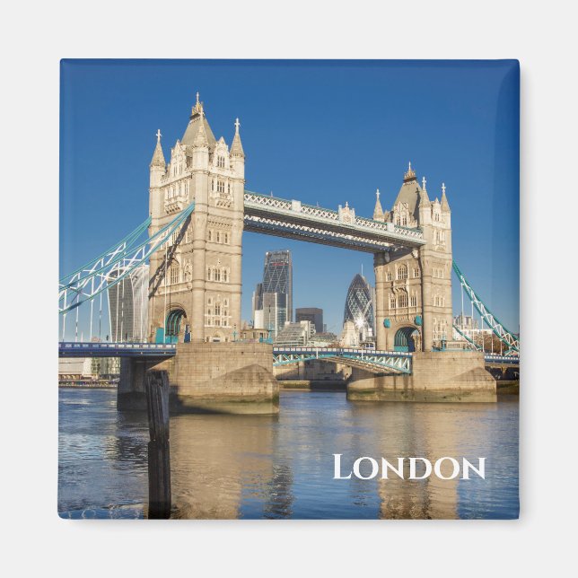 Íman Torre da Ponte Londres Geladeira (Frente)