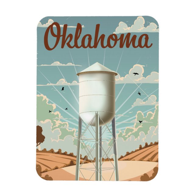 Íman Torre de Água de Oklahoma (Vertical)