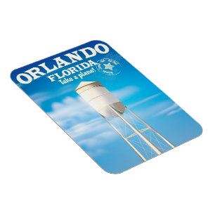 Íman Torre de água de Orlando, Flórida, impressão de vi