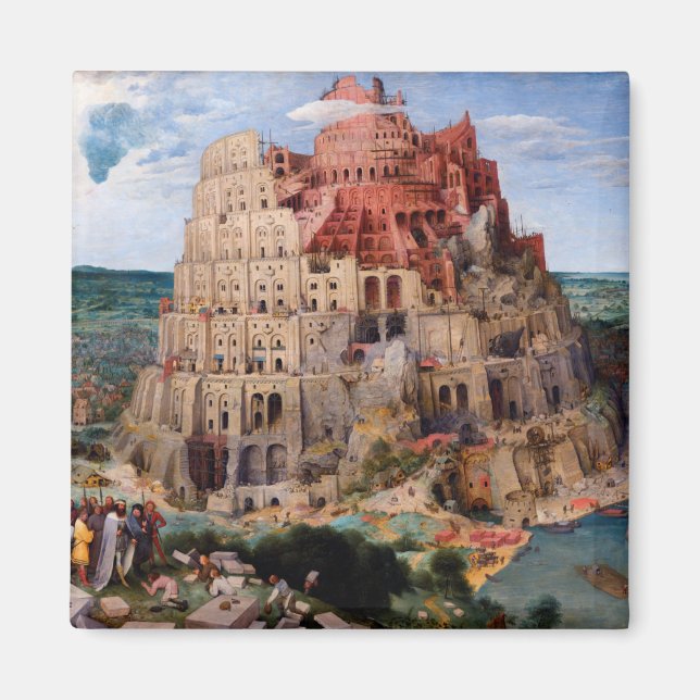 Íman Torre de Babel, Pieter Bruegel, o Velho, 1563 (Frente)