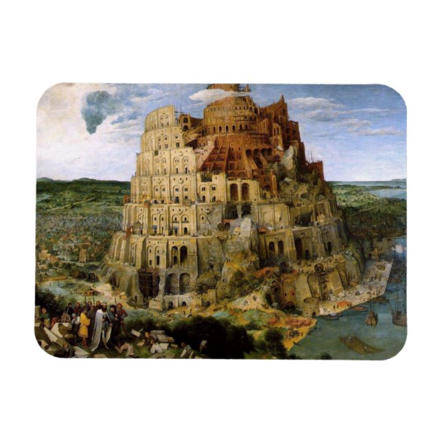 Íman Torre de Babel por Brueghel (Horizontal)