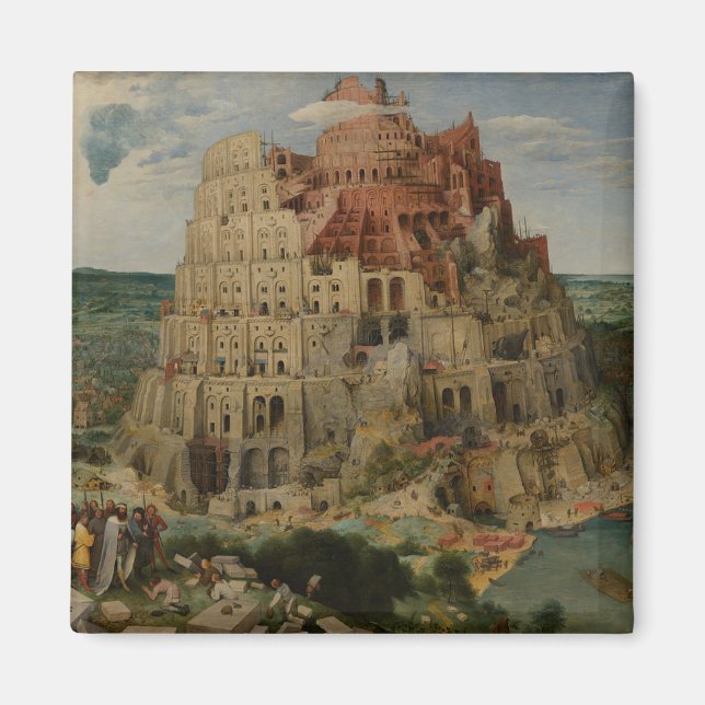 Íman Torre de Babel por Peter Bruegel, o Velho (Frente)