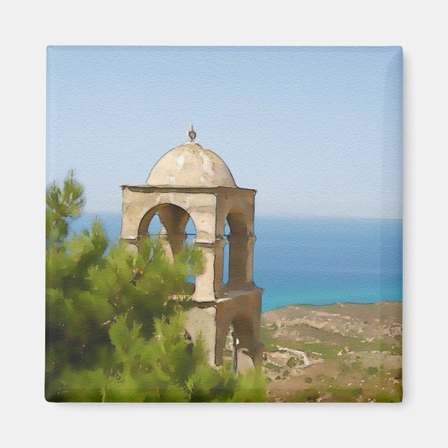 Íman Torre de campainha de aquarela (Frente)