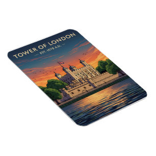 Íman Torre de Londres ao pôr do sol