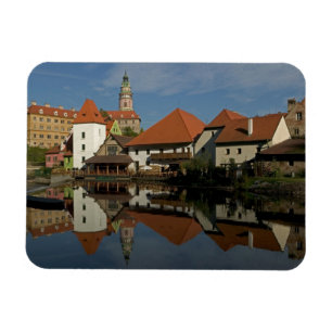 Íman Torre do Castelo, Rio Vltava, Cesky Krumlov,