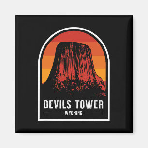 Íman Torre do Diabo Monumentos Nacionais Retro Wyoming