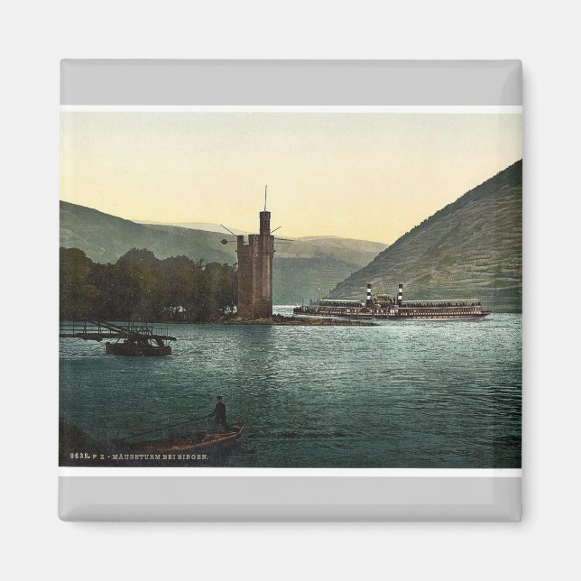 Íman Torre do Mouse, Bingen, Reno, Alemanha (Frente)