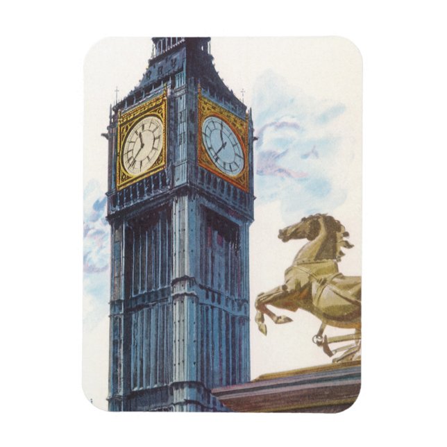 Íman Torre do Relógio Big Ben no Palácio de Westminster (Vertical)