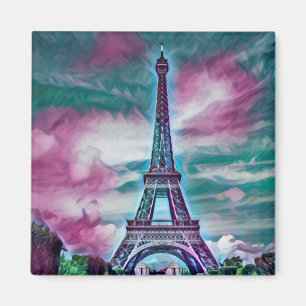 Íman Torre Eiffel abstrato