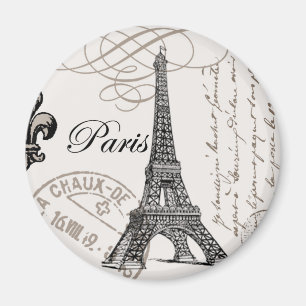 Íman Torre Eiffel, antiga e moderna