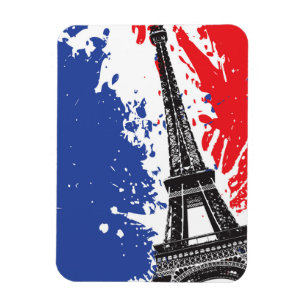Íman Torre Eiffel   bandeira do Grunge de Paris, France