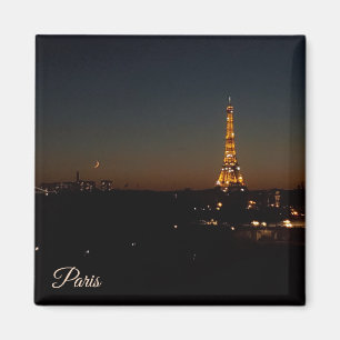 Íman Torre Eiffel Paris ao Pôr do Sol