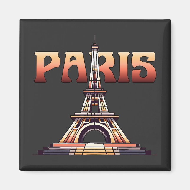 Íman Torre Eiffel Paris França (Frente)