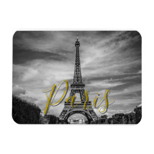 Íman Torre Eiffel Preto e Branco Paris França