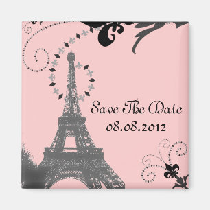 Íman Torre Eiffel Romântica Vintage Casamento Paris
