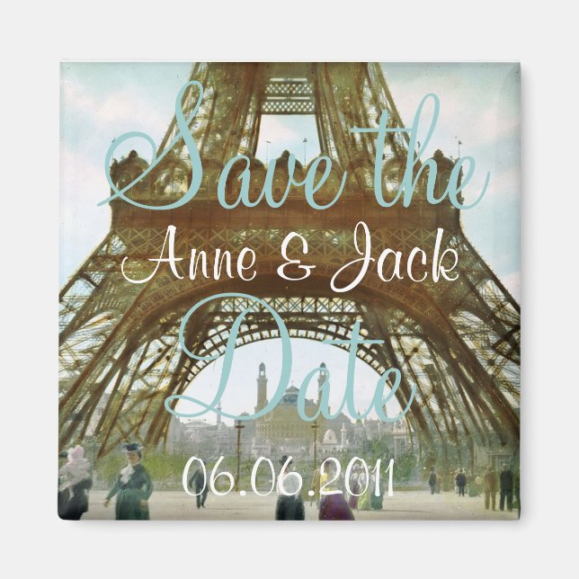 Íman Torre Eiffel Salve a Data (Frente)
