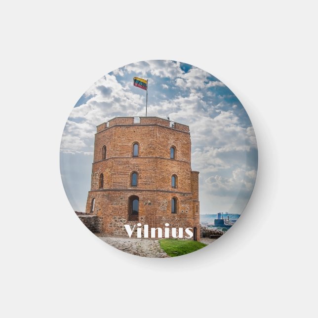 Íman Torre Gediminas em Vilnius, Lituânia (Frente)
