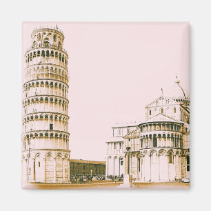 Íman Torre inclinada do ímã do vintage de Pisa