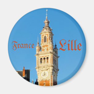 Íman Torre medieval em Lille, França lembrança de viage
