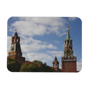 Íman Torre Spasskaya na Praça Vermelha, Moscou, Rússia