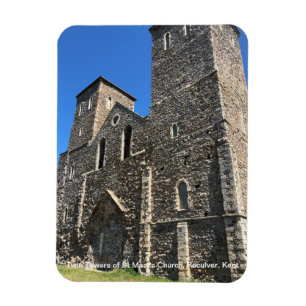 Íman Torres Gêmeas da Igreja de St Mary Reculver Kent e