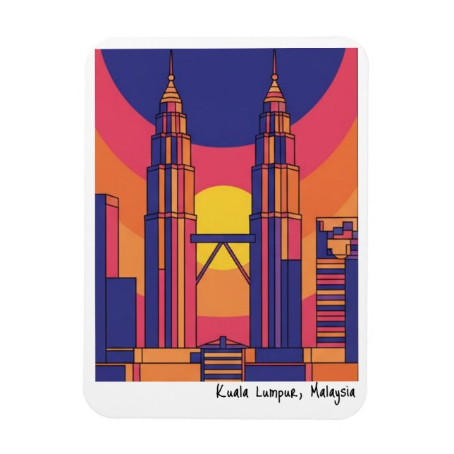 Íman Torres Gêmeas Petronas de Kuala Lumpur (Vertical)