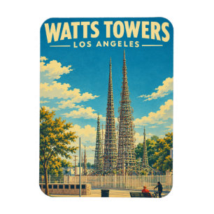 Íman Torres Watts Los Angeles Viagem Antiga Califórnia