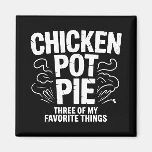 Íman Torta De Frango Engraçada Humor Retro Comida Sarcá
