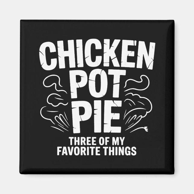 Íman Torta De Frango Engraçada Humor Retro Comida Sarcá (Frente)