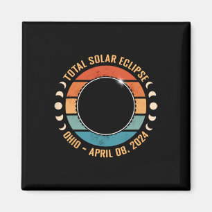 Íman Total 2024 Eclipse Solar Totalidade Caminho Homens