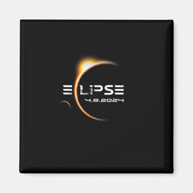 Íman Total 4.08.2024 Eclipse Solar Total 2024 (Frente)