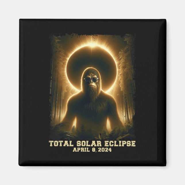 Íman Total abril 8 2024 Eclipse solar total (Frente)