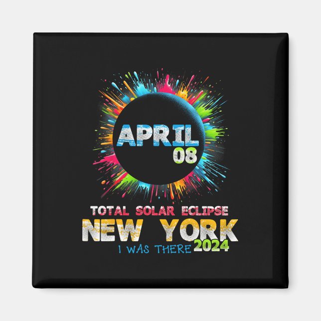 Íman Total de Eclipse Solar Nova Iorque 2024 Totalit Co (Frente)