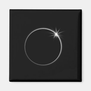 Íman Total de Eclipse Solar US American Flag Totality 0