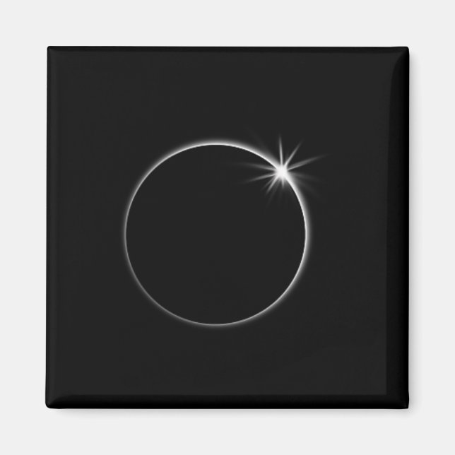 Íman Total de Eclipse Solar US American Flag Totality 0 (Frente)