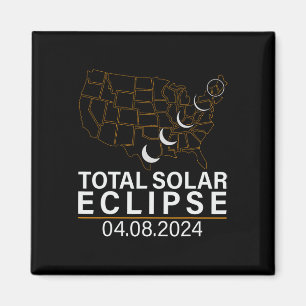 Íman Total do Eclipse Solar abril 8 2024 América EUA Ma