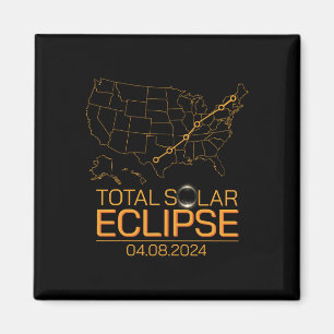 Íman Total do Eclipse Solar Abril 8 2024 Totalidade do 