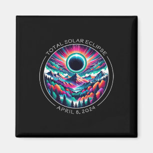 Íman Total do Eclipse Solar Artsy Totalidade Colorida L