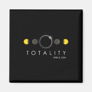 Íman Total Eclipse Solar abril 8 2024 Fases Totalidade