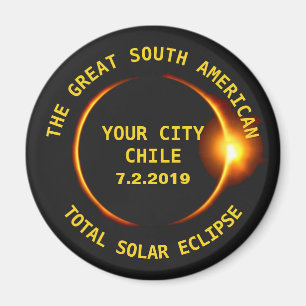 Íman Total Solar Eclipse 2019 Chile América do Sul