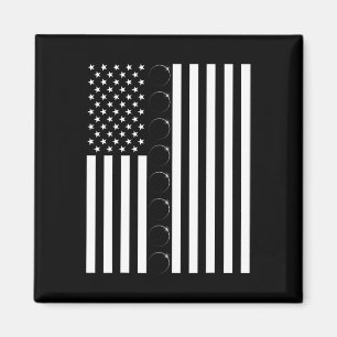 Íman Total Solar Eclipse US American Flag 04.08.2024 to